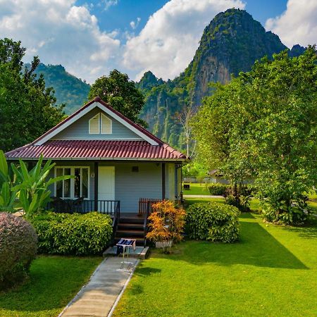 Bearlinbungalow Vang Vieng Esterno foto