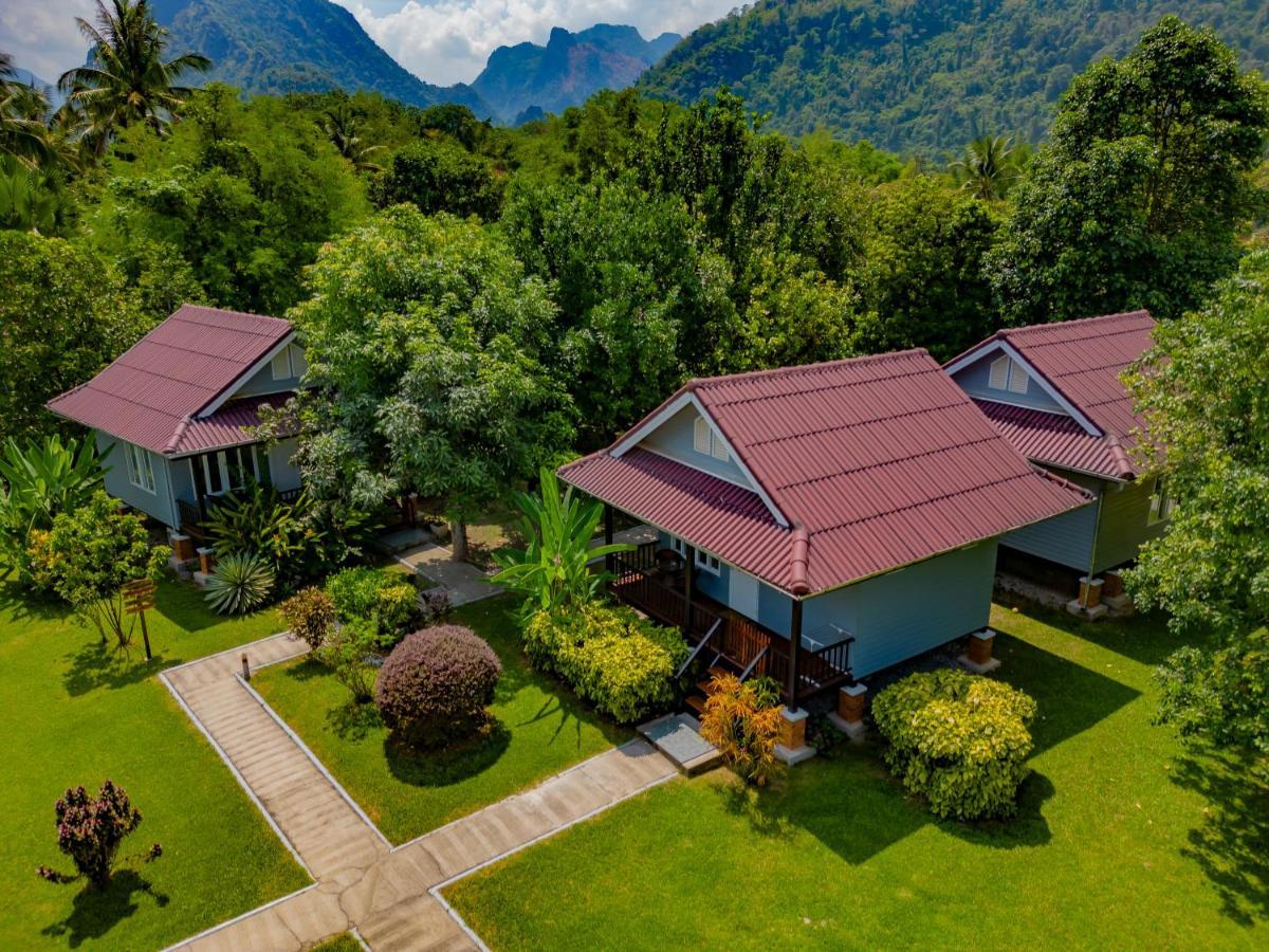 Bearlinbungalow Vang Vieng Esterno foto