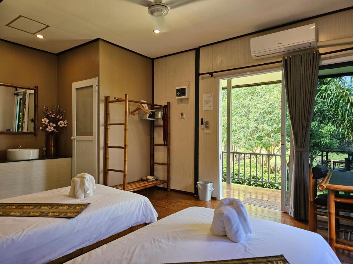 Bearlinbungalow Vang Vieng Esterno foto